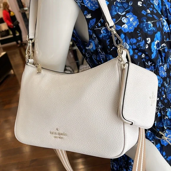 Kate Spade Rosie Shoulder Bag With Tech Attachment AirPod 
Parchment 
NWT - Picture 11 of 16